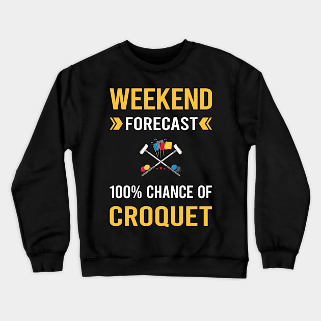 Weekend Forecast Croquet Crewneck Sweatshirt by Good Day